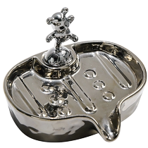 Light luxury soap box drain soap box high-value home creative bathroom punch-free storage rack soap dish