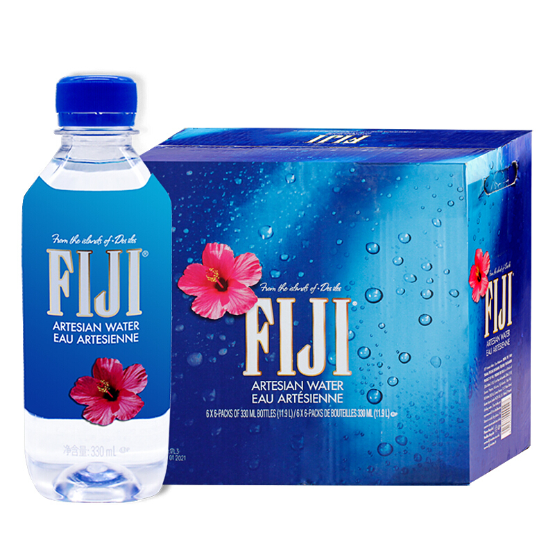 Fiji group island imported Fiji spring natural mineral water pure water 330ml500ml1000ml Jiangsu, Zhejiang, Shanghai and Anhui