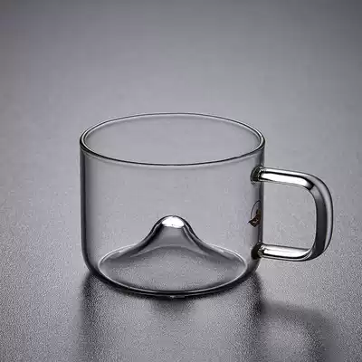 Wu Jin Xinyu heat-resistant glass teacup small Cup transparent band Pingming Cup kung fu tea set Master Cup single