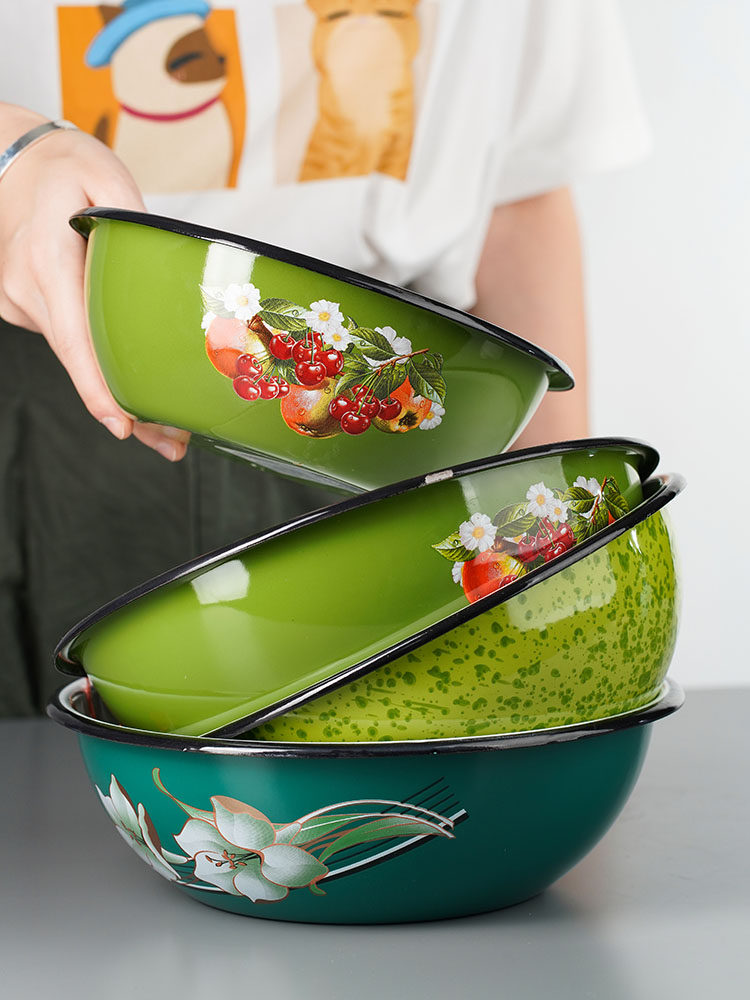 Eurostyle Foreign Trade Export Net Red Tang Porcelain Basin Mixed Salad Dressing kitchen filling basin and water dumplings Blended Vegetable blend