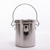Metal Stainless Steel Hand Oil Painting Wash Pen Holder Portable Oil Painting Pen Cleaner Double Stock Oil Pot