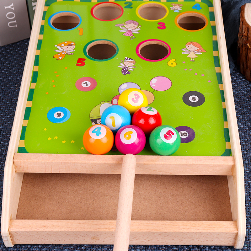 Toddler mini pool billiards children's puzzle 1-3-6 years old 2 and a half boys and girls baby focus training toys
