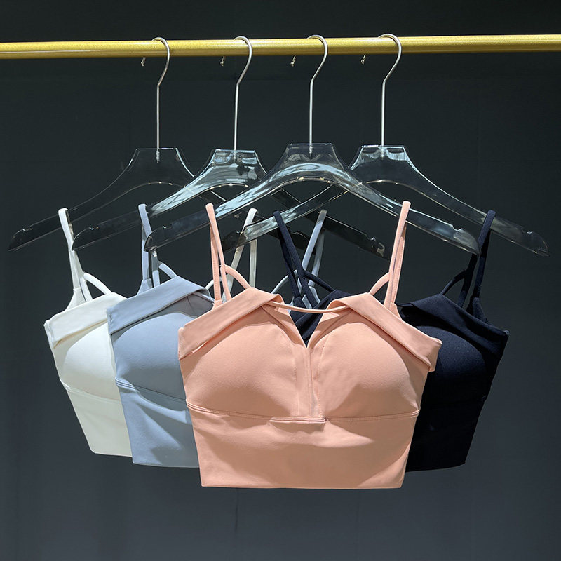 Sports lingerie female small subsummer slim fit Shockproof Fashion Beauty Back Harness Running Yoga Fitness Vest Style Bra