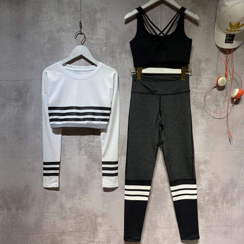 Autumn fitness clothes women's long-sleeved Internet celebrity slimming sexy ins professional gym running yoga sports suit