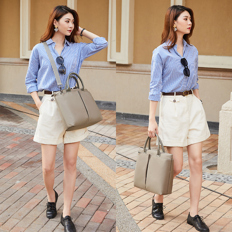 Women's briefcase ladies portable fashion professional messenger Korean version commuter business tote file large bag large capacity