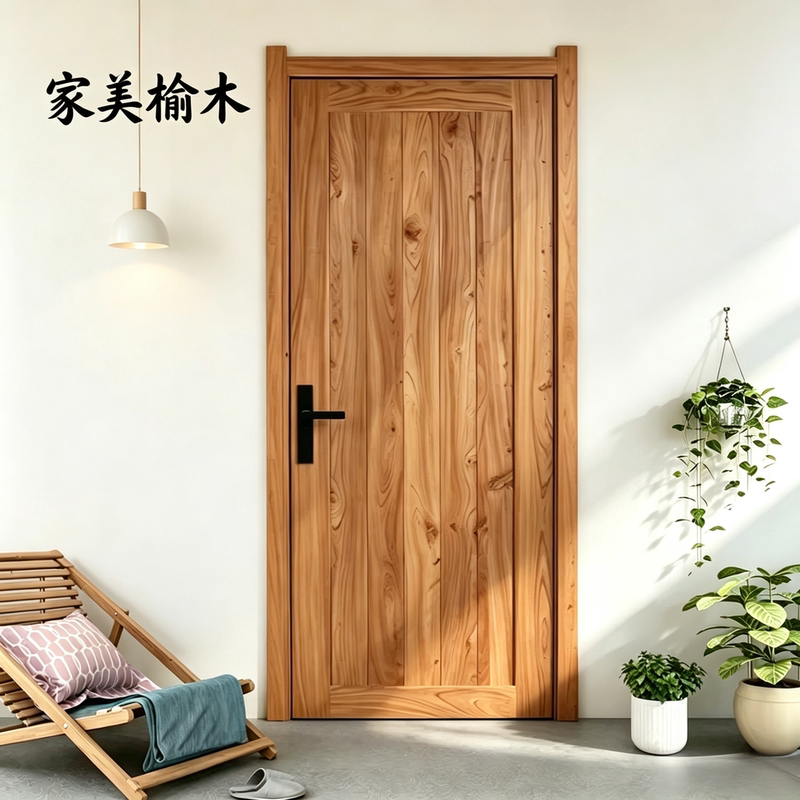 Old Elm Solid Wood Door, Bedroom Door, Wooden Door, Homestay Antique-Style Door, Hotel Chinese-Style Room Door, Indoor Set for Home Use Old Elm Solid Wood Door, Bedroom Door, Wooden Door, Homestay Antique-Style Door, Hotel Chinese-Style Room Door, Indoor Set for Home Use