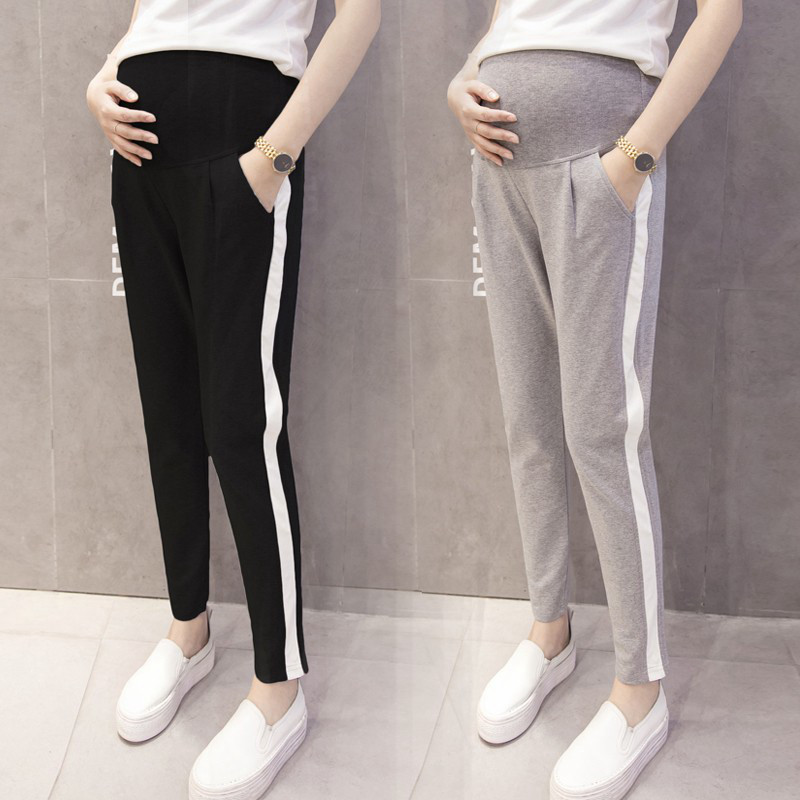 Maternity pants Maternity clothes spring and autumn models wear outside the autumn belly loose casual autumn clothes inside pants tide mom fashion