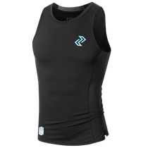 Left and right strength tights sleeveless summer cool feeling quick-drying fitness running basketball compression clothing sports vest for men