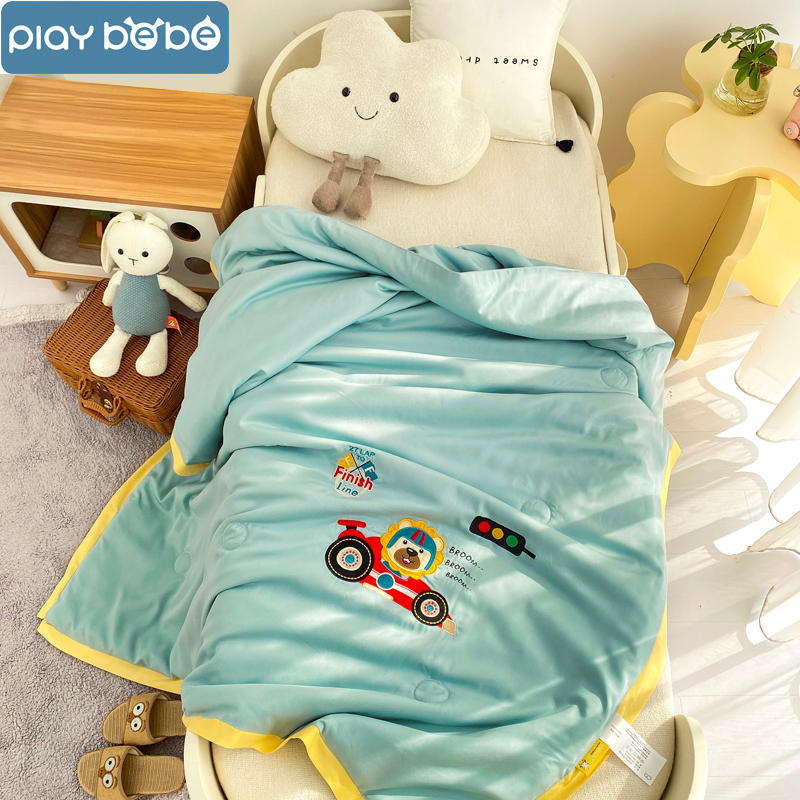 Child Xia cool quilted by baby air conditioning by newborn baby quilted by Kindergarten cover by summer thinly small quilt pure cotton
