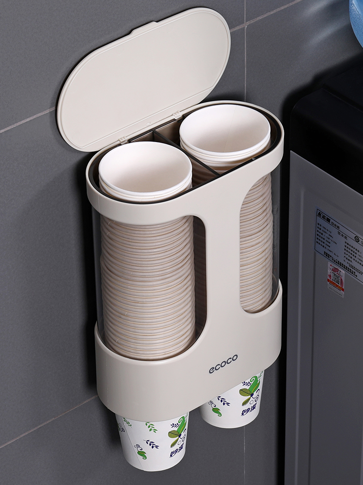 Disposable cup holder storage Non-perforated water dispenser automatic cup picker Cup holder storage rack paper cup holder