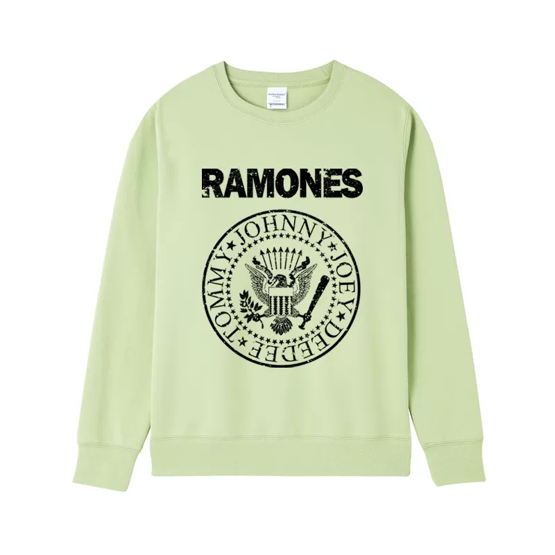 Унисекс для мужчин и женщин, осень, европейский и американский панк-рок Ramones, куртка с круглым вырезом, толстая хлопковая футболка-пуловер