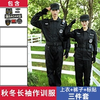 Весенний и осенний тренировочный костюм (вверху+брюки+наклейки на этикетке)