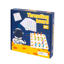 Montessori threading board threading rope to exercise babys fingers and hand fine movement training early education educational toys for young children