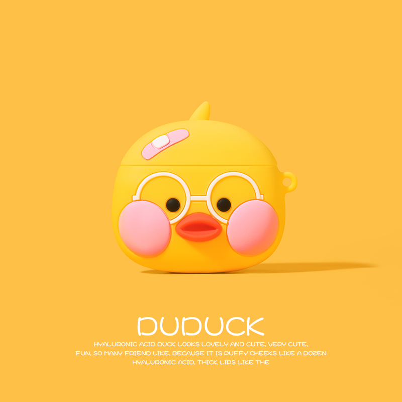 oppo bluetooth earphone case oppo wireless earphone case oppoencofree earphone case soft silicone cute cartoon three-dimensional doll hyaluronic acid duck oppo earphone protection