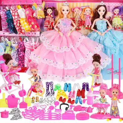 Doll Snow White Girl Toys Anna Aisha Frozen Mermaid Doll Children's Set