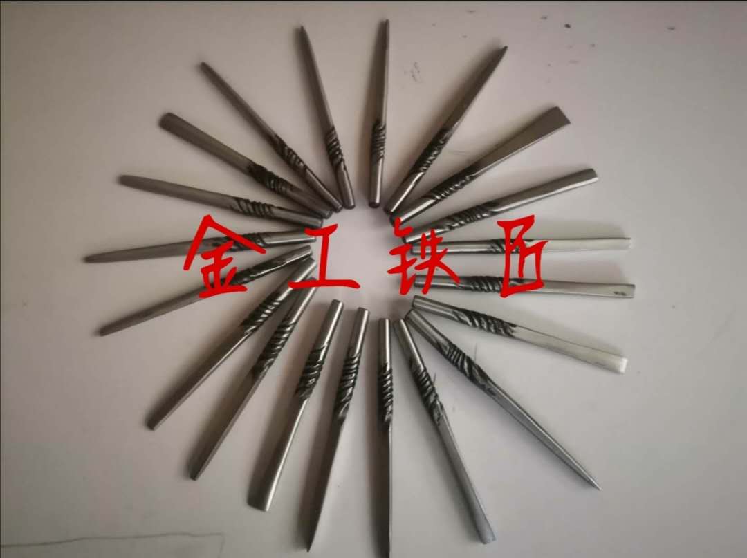 Yunnan Dali Bai ethnic group making gold and silver ornament Carving Knife Tool Metal Artwork Chisel Engraving plate