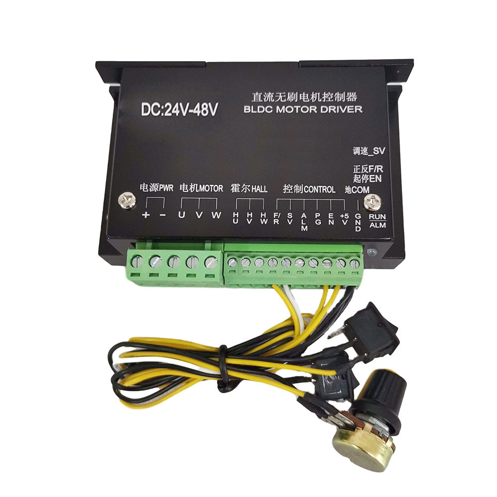 Шпиндель 500w 无刷电机主轴er11直流打磨钻孔高速风冷pcb雕刻佛珠手钻调速 DC motor