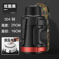 304 Сталь ★ 3 литра черного ★ Двойная ручка, чтобы отправить чай с чашкой для горшки чай