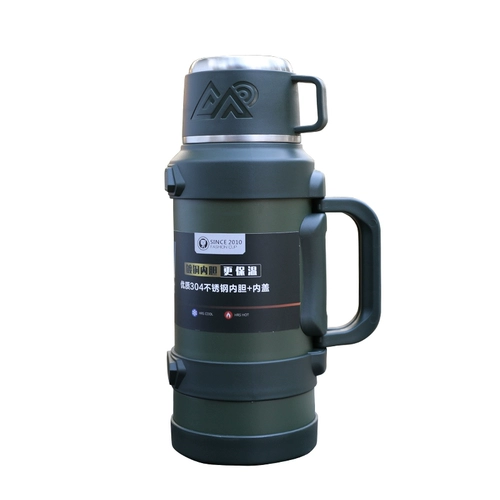 Вместительный и большой термос из нержавеющей стали, большой портативный чайник, стакан, 5000 мл