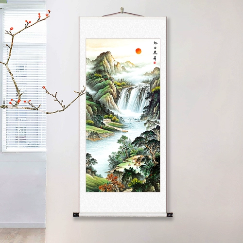 Hongyun Dang Jiutu Сборник Caishu Ri Dongsheng Висят живопись живопись живопись Фенг Шуи.