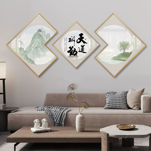 Новая китайская в стиле гостиная декоративная живопись Санлиан тиха