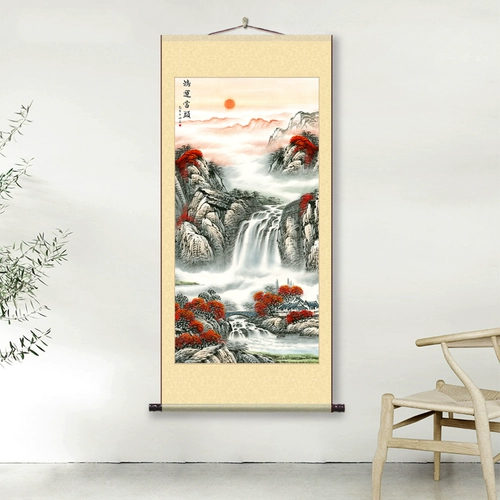 Hongyun Dang Jiutu Сборник Caishu Ri Dongsheng Висят живопись живопись живопись Фенг Шуи.