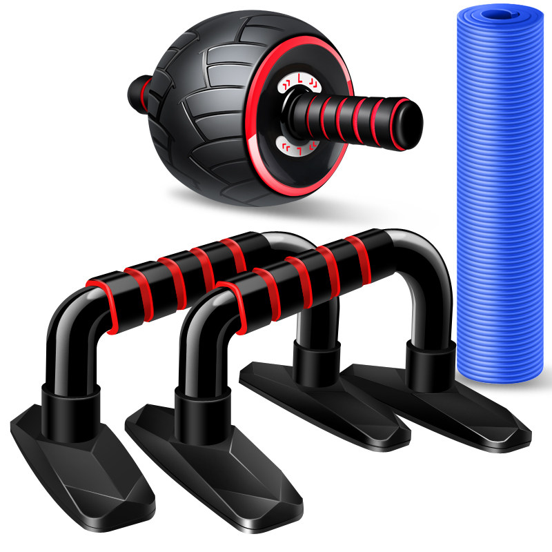 H-type avoground quite-body bracket male and Russian support instrumental home fitness equipment chest muscle training bodybuilding wheel arm exercise