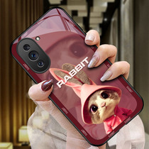 Suitable for Huawei nova10 mobile phone case Nova9Pro glass protective case nova8se all-inclusive anti-fall n0va7 silicone soft edge hard case 9Z men and women 5G cute green rabbit G