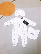 22 newborn baby full moon 100 days Climbing Suit Spring Autumn Long Sleeve Pure Cotton Khau Clad foot with cloak-covered mouth