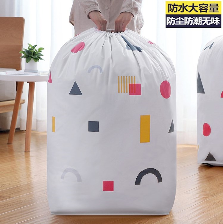 Change of season clothes containing theorizer shake-up waterproof and moisture-proof nets red cashier bags large capacity bunches clothing bags