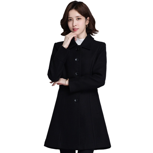 Шерстяное пальто, длинный комбинезон, средней длины