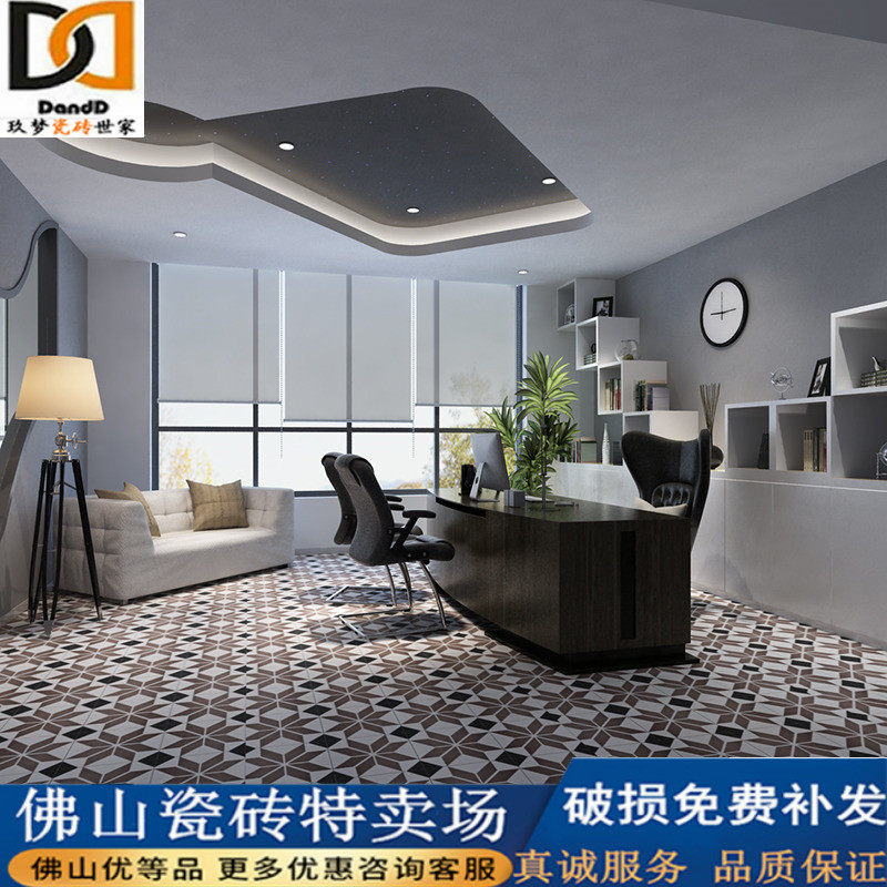 Pastoral 8-pointed star tile kitchen 300X300 tile powder room bathroom floor tile balcony characteristic brick art brick