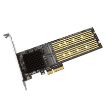 PCI-E X4 active NVME libre de la carte dextension de disque dur partagée M 2 solide 22110 tableau de bord double disque