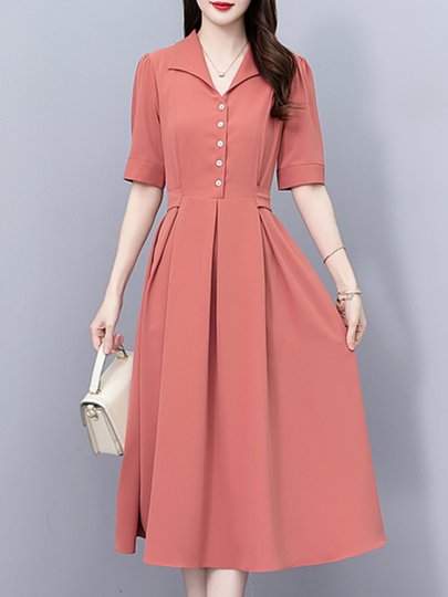 Платье для коррекции фигуры, скрывающее живот, новинка лета 2025, женская одежда на День матери, летнее платье с коротким рукавом для женщин среднего возраста