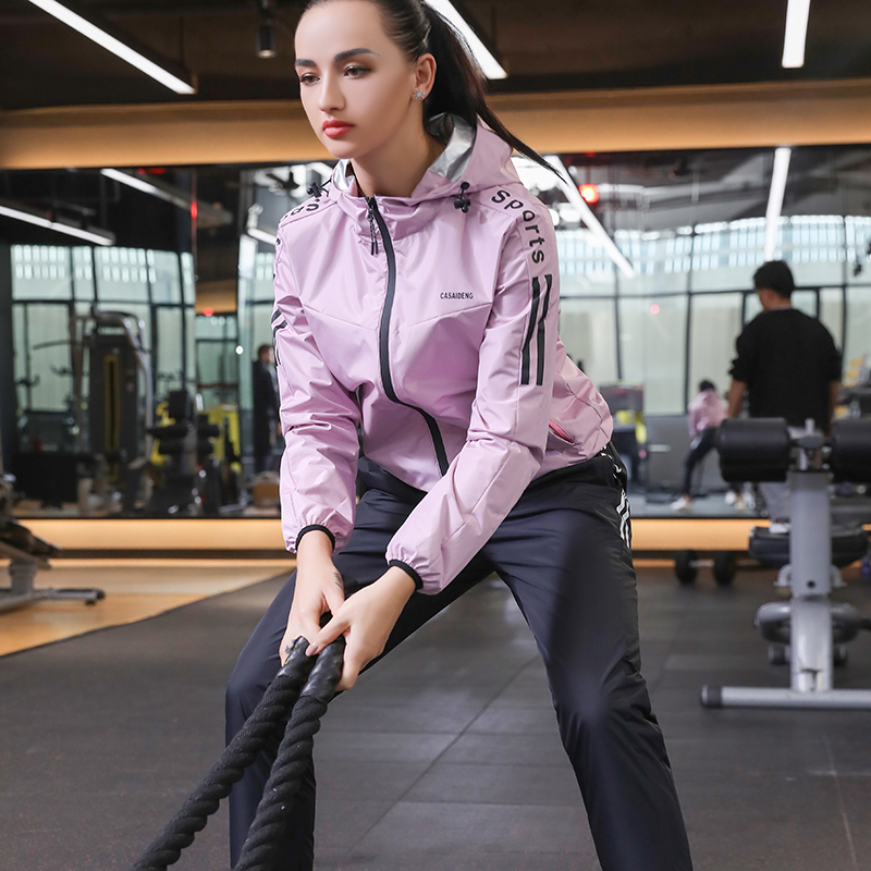 Sweatshirt Woman Suit Slimming Hair Sweating Movement Fever Calming Weight Burning Fat Weight Loss Coat Large Size Control Body Burst Sweatsuit Man