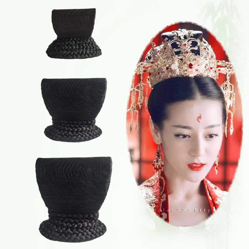 Lig costume wig Princess Hanfu film and television flying bun Female dress men COS ancient style modeling photo bun