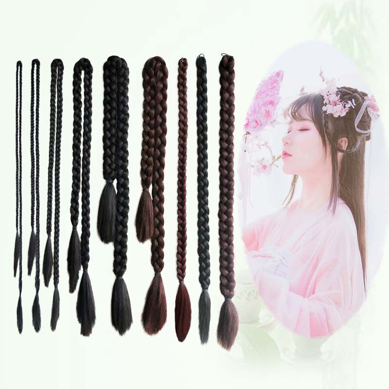 Lig Gooey Fashion Wig Little Braid Big Braid Show and Styling Republic Stage Performance Long Double-Head Twist-Taobao