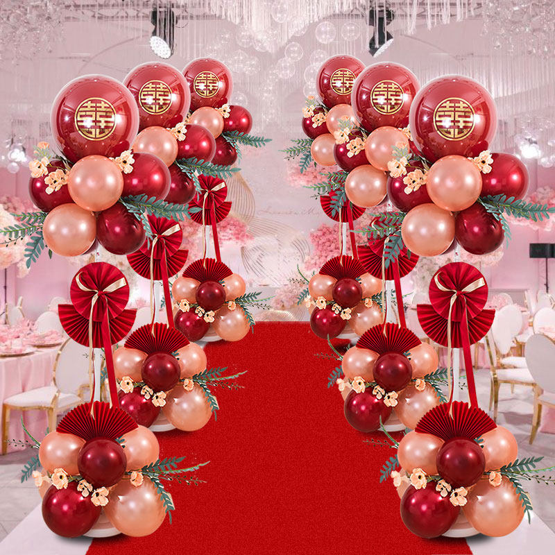 New House Wedding House Arrangement Suit Ground Floating Balloon Wedding Road Leading Engagement Decoration Post Wedding Wedding Wedding Wedding Wedding