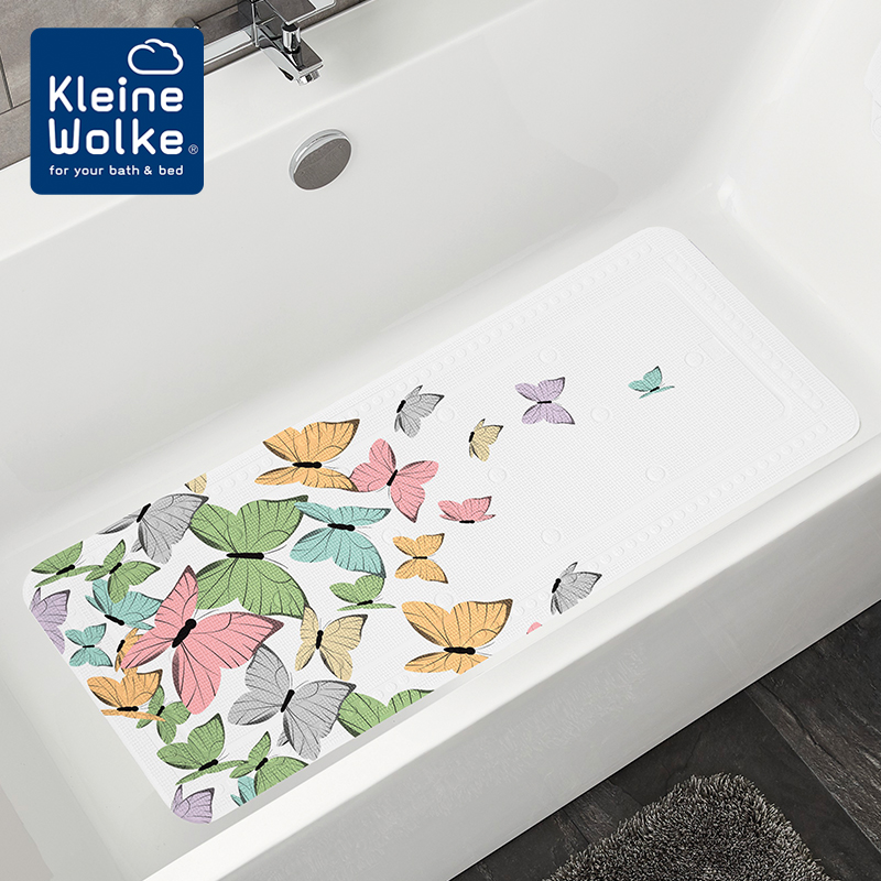 Kleine Wolke German Import Butterfly Makeup Room Anti-Slip Shower Bath Shower Bath Waterproof Bathroom Mat
