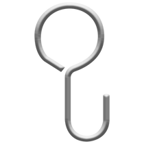 Kleine Wolke German Import Bathroom S Type Bath Curtain Hook Brief Bath Curtain Rope Rings Metal Ring Suit