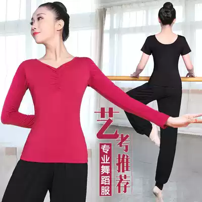 Dance clothing practice clothes Women's spring and summer long-sleeved modal classical dance body loose modern dance bloomers suit