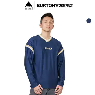 BURTON BURTON official men's T-shirt SK8 long sleeve T-shirt comfortable and breathable outdoor leisure sports T-shirt 230811