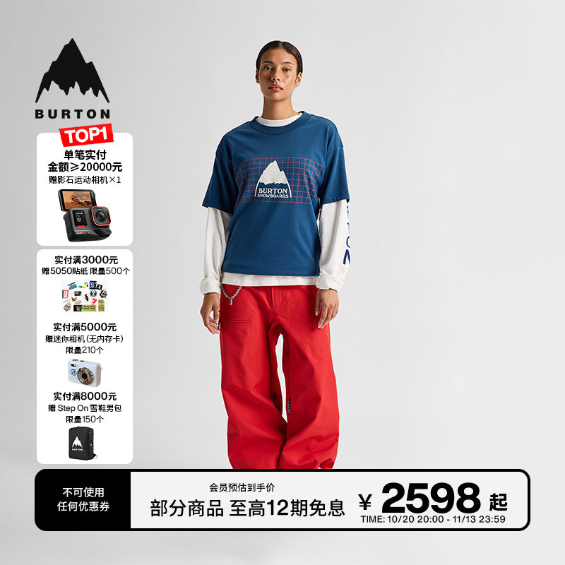 Burton Burton's 50Th Anniversary 26-27 Snow Season New Product Men's and Women's 85 Powder 3L Ski Pants 310891 Burton Burton's 50Th Anniversary 26-27 Snow Season New Product Men's and Women's 85 Powder 3L Ski Pants 310891