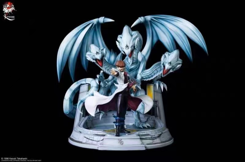 Kitsune Statue Hema Man and the Blue Eye Dragon Statue-Taobao