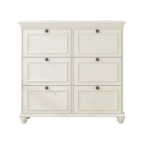 Американский стиль сплошной древесина для обувного шкафа для дома маленькая квартира Ультра -тонкая легкая роскошь вход в дверь шкаф