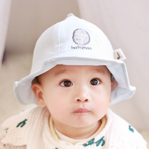  Baby hat spring and summer thin models for men and women newborn toddlers Baby fisherman hat shade sunscreen cute super cute spring