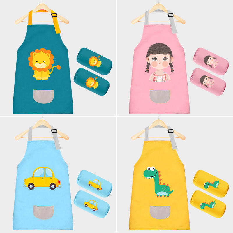 Back-back clothes Children drawing children Fine arts coursework apron Young chefs Waistcoat Calligraphy Protective Clothing Painting Clothes