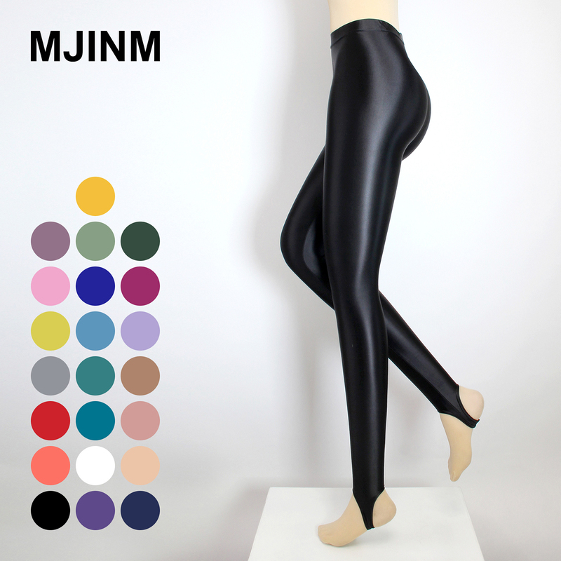 Mjinm Thin and Shiny Women's Elastic Glossy Leggings, Sports Pants, Footed Leggings, Fitness Pants Mjinm Thin and Shiny Women's Elastic Glossy Leggings, Sports Pants, Footed Leggings, Fitness Pants