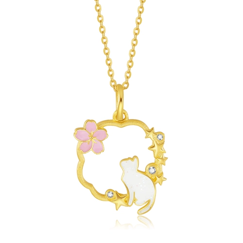 Подвеска, кролик, золотое ожерелье из жемчуга, подарок на день рождения