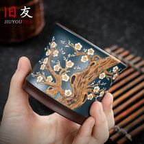 Yixing purple sand Tea Cup Cup Cup Cup handmade Master Cup individual cup kung fu tea cup single cup Sun Yajun gift box